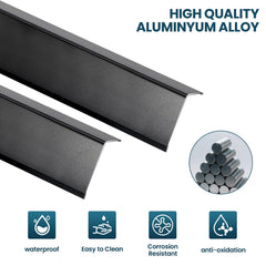 Orechic aluminum L-molding corner guard highlights durable metal edge trim.