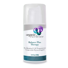 Organic Excellence Balance Plus Therapy bottle pump for precise daily dosing