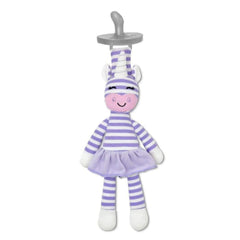 Organic Farm Buddies Cupcake the Unicorn Pacifier Buddy with rattle and crinkle sounds for sensory play