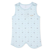 Organicboom mint wearable blanket worn by a baby for cozy sleep.