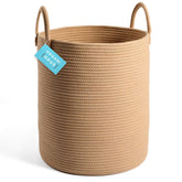 OrganiHaus large woven laundry basket with handles for easy organization of clothes and blankets