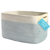 OrganiHaus woven basket with handles for easy transport and toy organization.