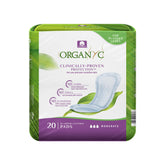 Organyc cotton pads top view show a soft surface with 100% organic cotton for gentle protection.