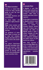 Organyc Elyte Light Inco Pads anatomical shape supports comfortable wear with discreet fit.