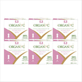 Organyc panty liner pack front view—discreet daily carry.