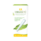 Organyc regular tampons with a cardboard applicator offer comfortable daily wear.