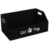 ORGMASTER Cat Toy Basket front view highlights sturdy fabric and easy-access storage.