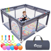 Orian Baby Playpen setup view showing spacious 50x50 footprint for roomy play