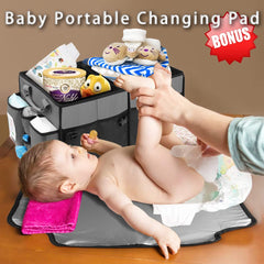 ORIENT FAMULAY trunk organizer changing station with diaper pad and bottle pockets