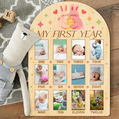 ORIGACH bunny-themed background adds charm to nursery photos