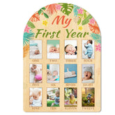 Origach My First Year photo board showcases milestones for baby growth moments.