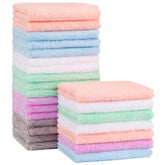 Orighty 24-pack baby washcloths, ultra-soft microfiber for delicate skin.