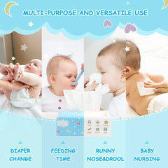 Orighty Unscented Biodegradable Fiber wipes are gentle on sensitive skin.