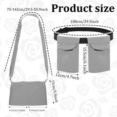 Oruola adjustable mastectomy drain belt in grey supports flexible fit.