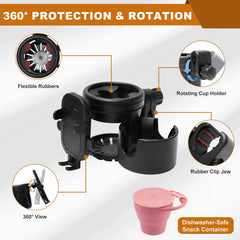Orylia secure grip with 360-degree rotation for optimal viewing.