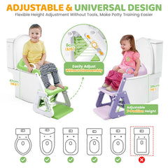 Orzbow Adjustable Height Frog Potty grows with your child without disassembly