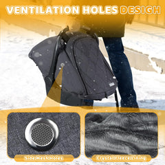 Orzbow baby canopy with zipper access for quick checks