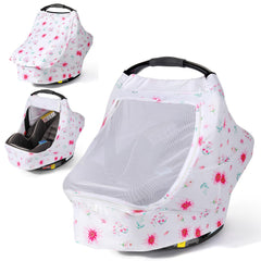 Orzbow baby car seat cover with breathable-fabric focus keeps baby comfortable on car trips