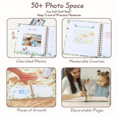 Orzbow Baby Memory Book animal theme design appeals to parents and kids