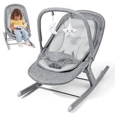 Orzbow baby rocker front view shows a cozy, secure seat for newborns.