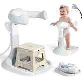 Orzbow baby shower stand folding-chair offers easy seated bathing for infants