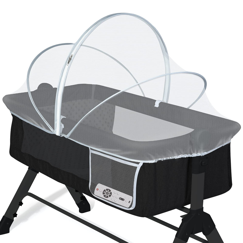 Orzbow bassinet cover with breathable mesh for airflow and visibility