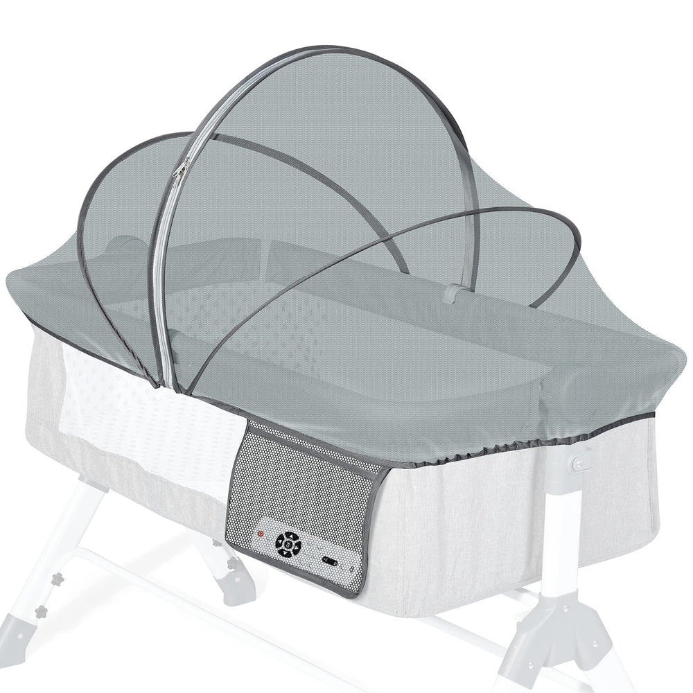 Orzbow bassinet cover with mosquito net protecting baby while airflow remains clear.