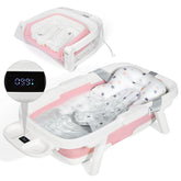 Orzbow collapsible baby bath tub unfolded for generous bathing space