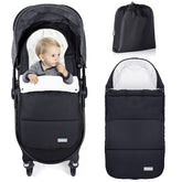 Orzbow footmuff in black for stroller weatherproof protection and warmth