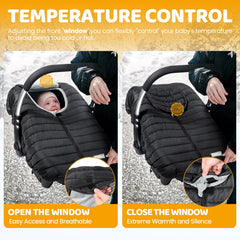 Orzbow front zipper entry makes it easy to place and remove the baby