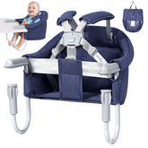 Orzbow hook on high chair clip on seat shows secure setup for safe feeding.