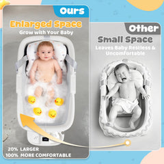Orzbow Infant Bath Thermometer shows safe water temperature for a cozy bath