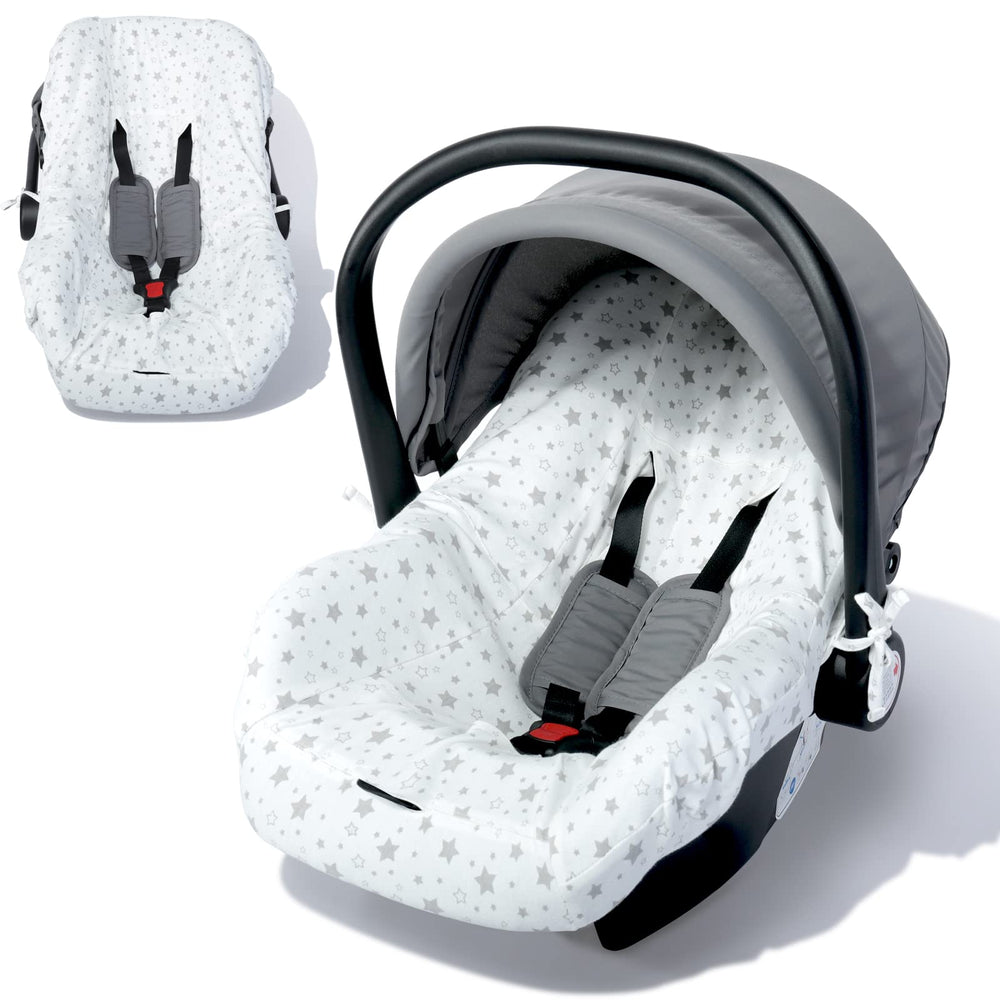 Orzbow infant car seat cover liner in soft cotton material keeps baby comfortable on rides.