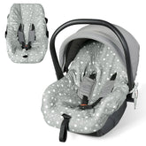 Orzbow infant seat cover liner gray close-up of soft cotton for comfort.