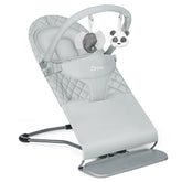 Orzbow portable baby bouncer in foldable mode for easy storage and travel.