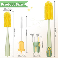 Orzbow straw brush reaching narrow inner walls for thorough cleaning
