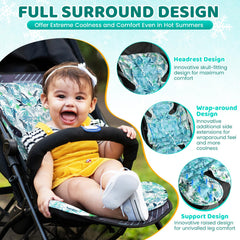 Orzbow Stroller Cooling Pad reversible design for easy side switch and comfort