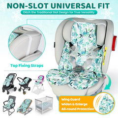 Orzbow Stroller Cooling Pad universal fit showing harness openings for secure use