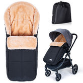 Orzbow stroller footmuff with two way zipper for easy access and temp control.