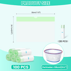 Orzbow travel potty bags with drawstring for quick tying and lifting.