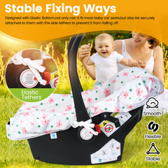 Orzbow car seat cover featuring two-side cords for secure placement.