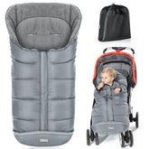 Orzbow universal footmuff front view shows warmth for stroller trips