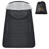 Orzbow winter carrier cover with removable hood for flexible use on the go.