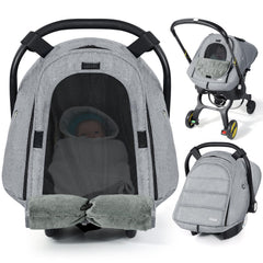 Orzbow winter car seat cover provides waterproof protection for daily outings.