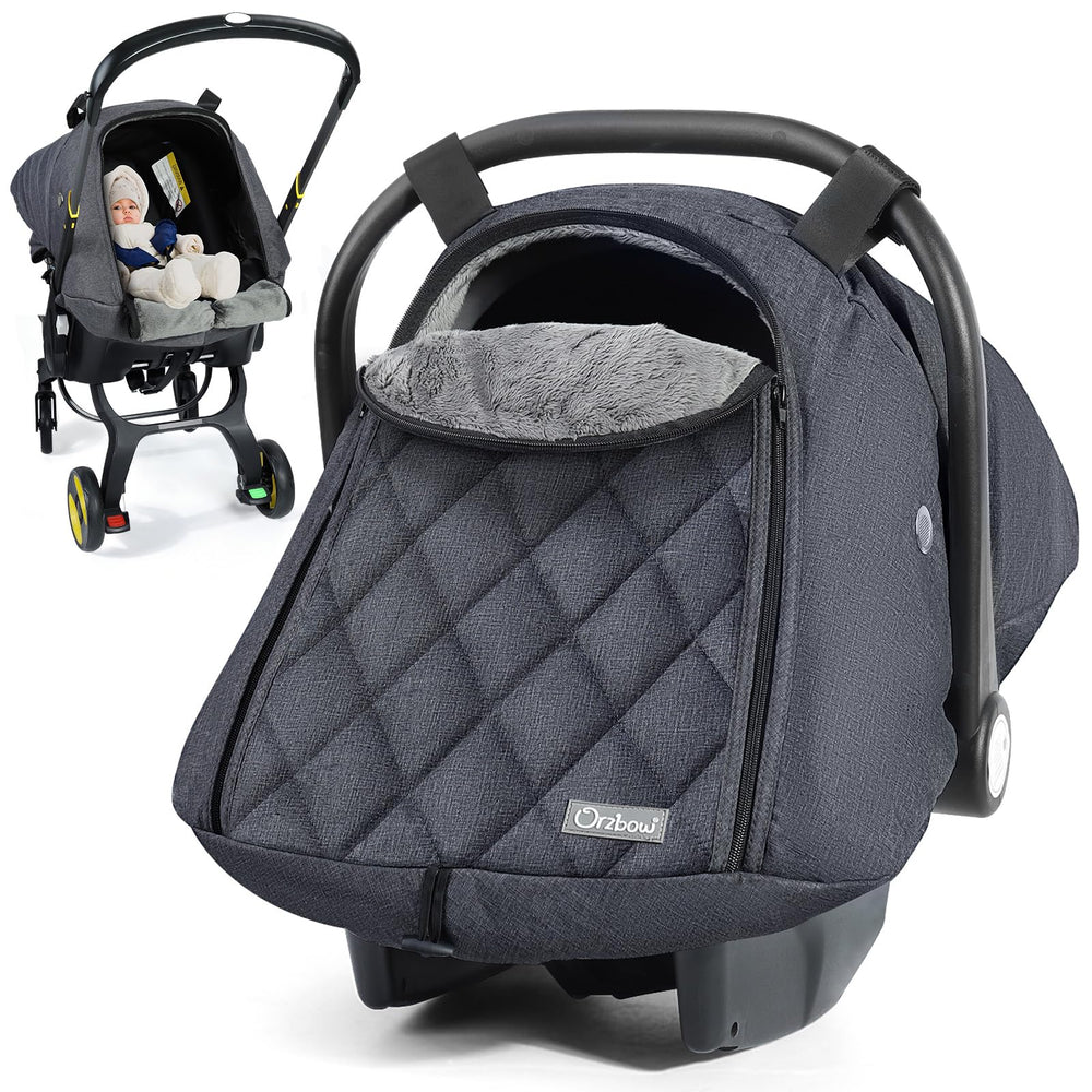 Orzbow winter car seat cover warmth with velvet lining for cold rides