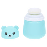 OSALADI cartoon bear powder puff box for easy baby powder application.