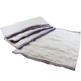 OsoCozy Better Fit prefold diapers in unbleached cotton; natural color and soft texture.