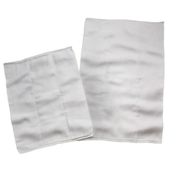 OsoCozy Chinese Prefolds crisp white fabric, soft and absorbent for cloth diapering