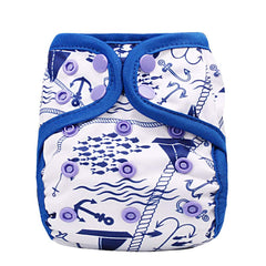 OsoCozy newborn diaper cover with double leg gussets keeps messes inside.