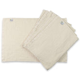OsoCozy Organic Muslin Flat Diapers newborn set, gentle on delicate skin.